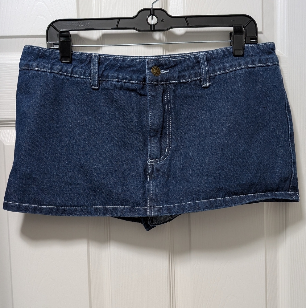 Lioness Dark Blue Denim Skirt